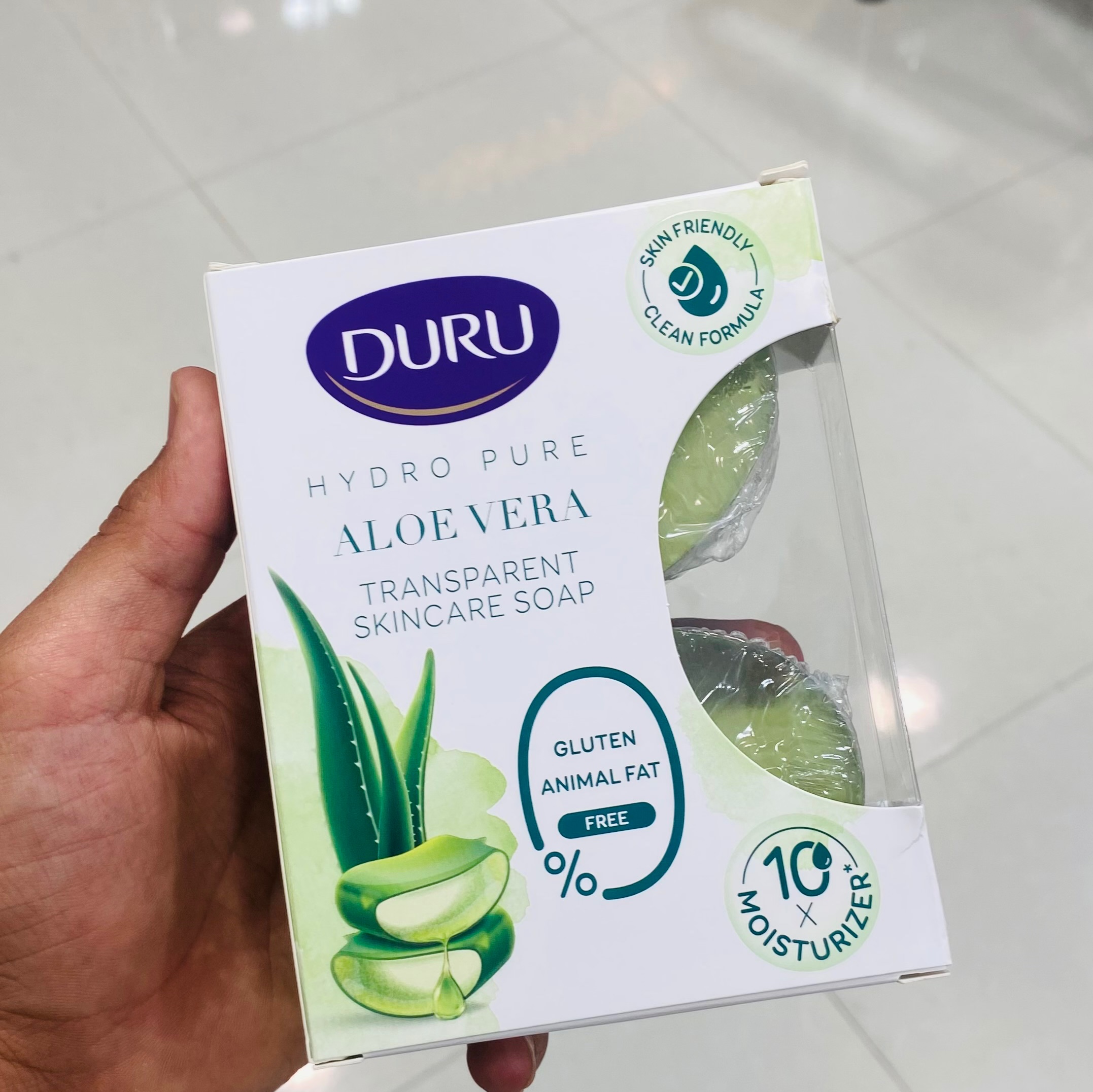 صابون دورو شیشه ای سبز